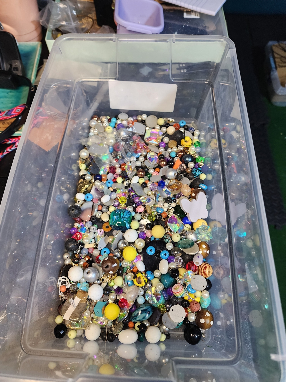 1lb Mixed Craft Beads Assorted Colors Foe Crafting